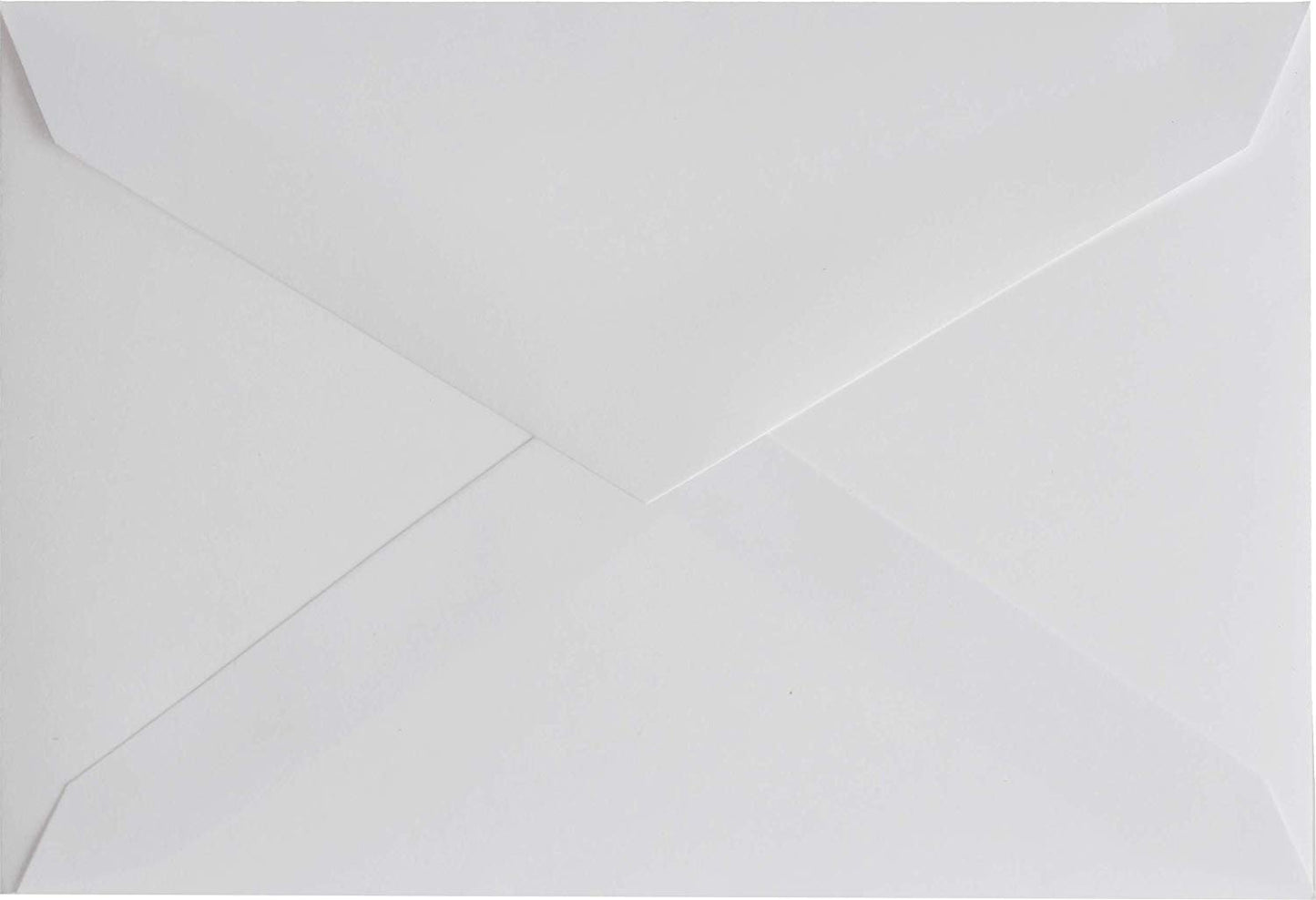 Thank You Cards with Envelopes - 50 Sets of 4 x 7 Inches Amazing White Blank Note Cards - For Invitation Letter, Greetings, Announcements for Business, Anniversary - Beautiful Elegant Floral Design