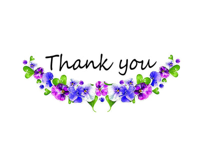 Thank You Cards with Envelopes - 50 Sets of 4 x 7 Inches Amazing White Blank Note Cards - For Invitation Letter, Greetings, Announcements for Business, Anniversary - Beautiful Elegant Floral Design