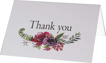 50 Amazing Thank you Note Card and Blank Greeting Space with 50 Envelopes (5 Design Thank you card)
