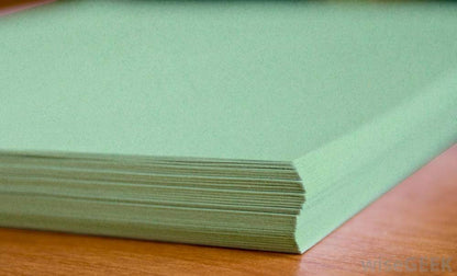 50 Colored Green Sheet Card Stock Paper - Vellum Bristol Cover, Copy Paper, Printer Paper, 67lb, 147gsm, 8.5" x 11" Thick Paper