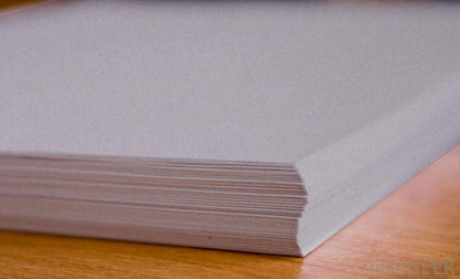 50 Colored Gray Sheet Card Stock Paper - Vellum Bristol Cover, Copy Paper, Printer Paper, 67lb, 147gsm, 8.5" x 11" Thick Paper