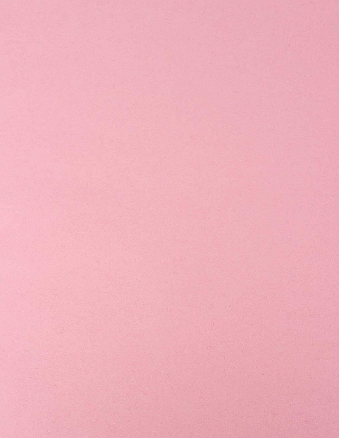 50 Colored Pink Sheet Card Stock Paper - Vellum Bristol Cover, Copy Paper, Printer Paper, 67lb, 147gsm, 8.5" x 11" Thick Paper