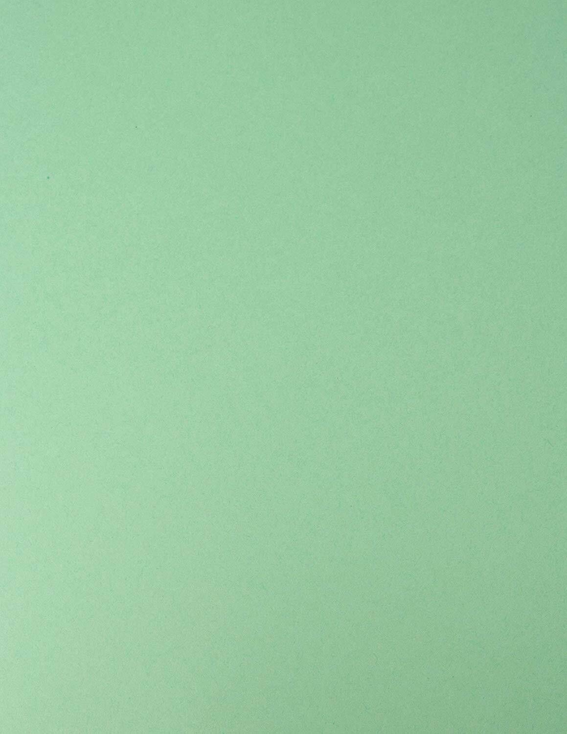 50 Colored Green Sheet Card Stock Paper - Vellum Bristol Cover, Copy Paper, Printer Paper, 67lb, 147gsm, 8.5" x 11" Thick Paper