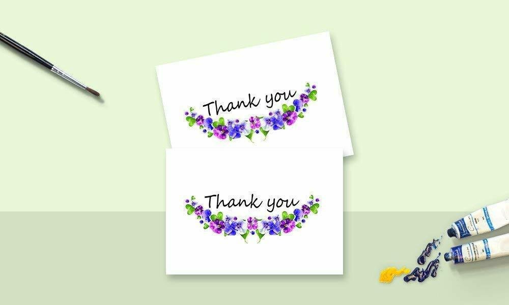 Blank Note Cards - 4.78 x 7 Inches of 50 Blank Note Cards with Envelopes - Perfect for Kids and Birthday Parties, Write Happy Gift Notes for Baby, Graduation, Wedding