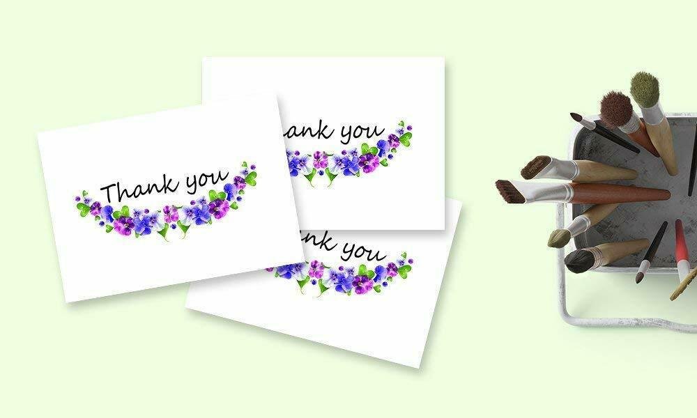 Blank Note Cards - 4.78 x 7 Inches of 50 Blank Note Cards with Envelopes - Perfect for Kids and Birthday Parties, Write Happy Gift Notes for Baby, Graduation, Wedding