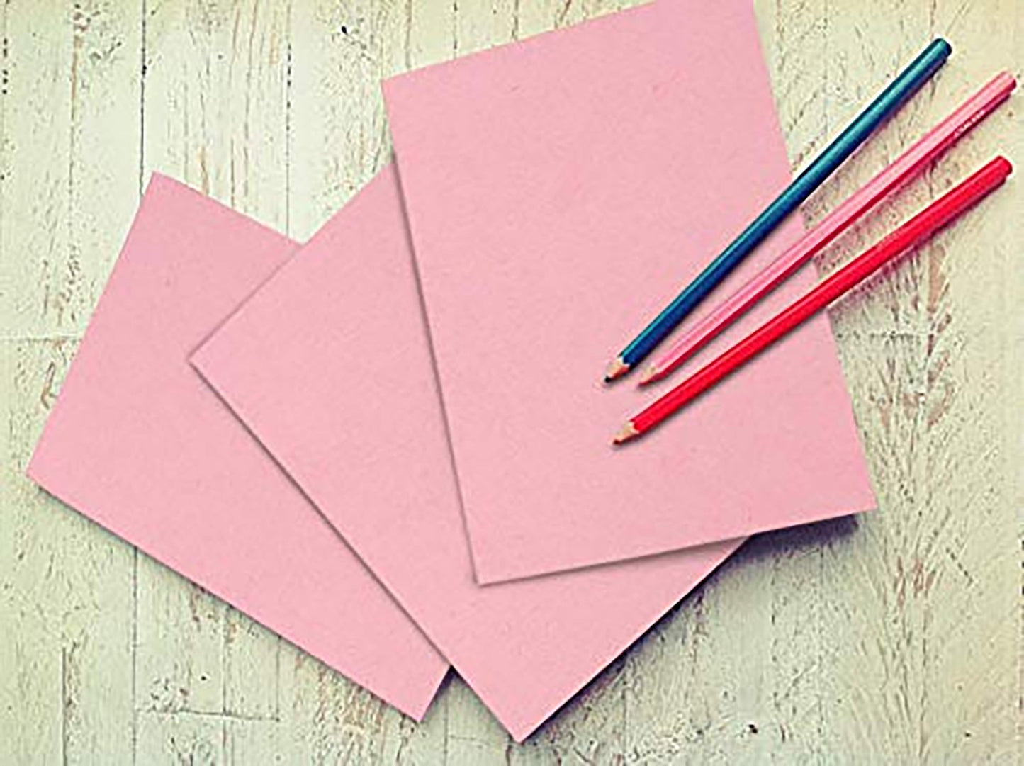 50 Colored Pink Sheet Card Stock Paper - Vellum Bristol Cover, Copy Paper, Printer Paper, 67lb, 147gsm, 8.5" x 11" Thick Paper