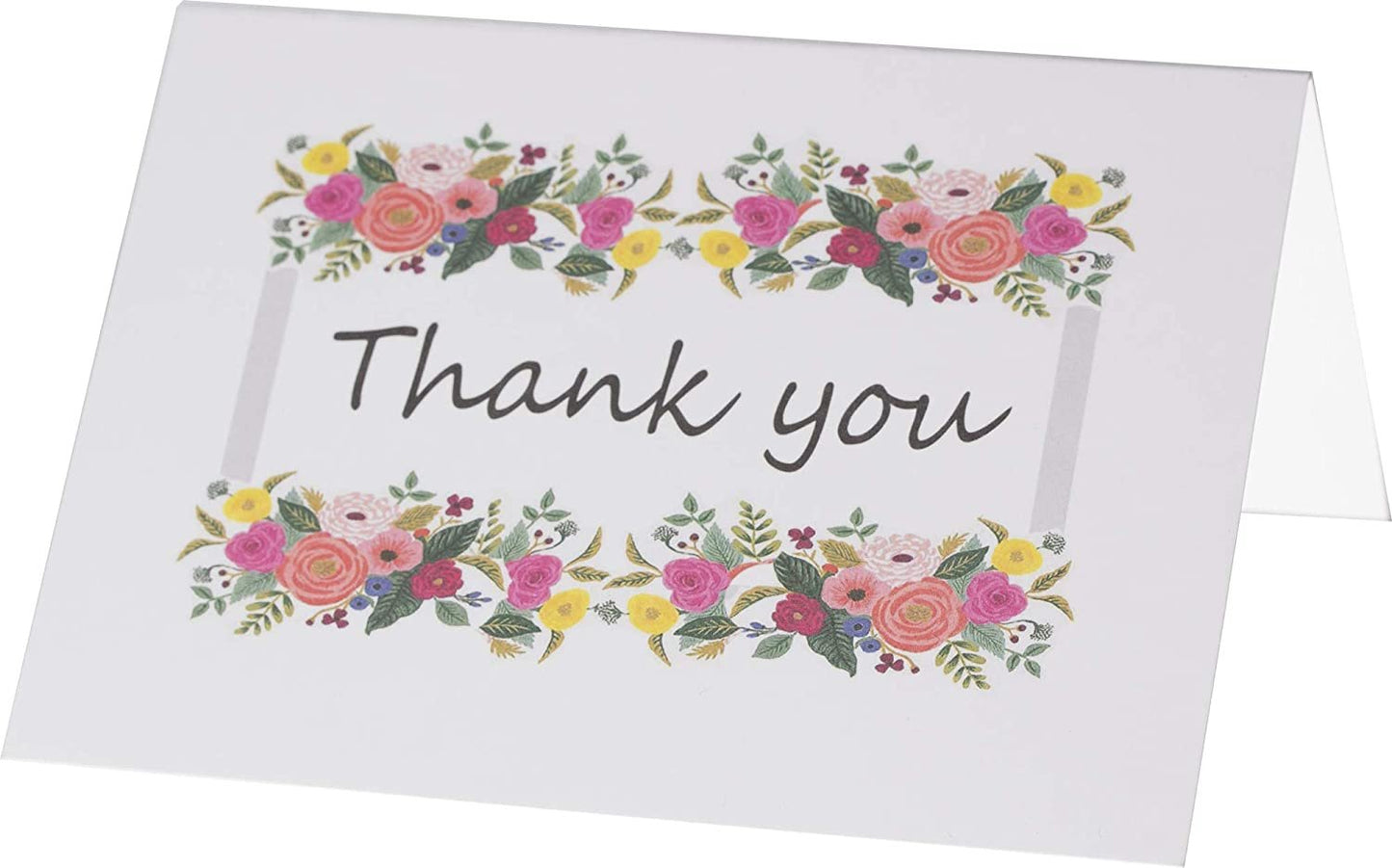 50 Amazing Thank you Note Card and Blank Greeting Space with 50 Envelopes (5 Design Thank you card)